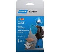 Norton Lot de 5 Patins multi ponceuse Perfores auto-agrippants expert 102 x 152 mm Grain 80