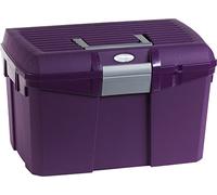 Coffret de pansage HIPPOTONIC violet-gris L 40x P27,5x H 24,5cm