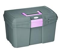 Symantec Boîte de nettoyage HIPPOTONIC gris-rose L 40 x P 27,5 x H 24,5 cm