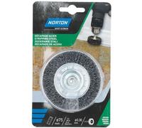 Norton - Brosse Perceuse Circulaire Ondulé Acier 75 Norton