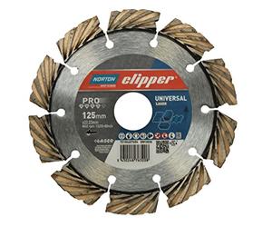 Norton Clipper 70184607684 Disque Diamant pour Matériaux de Construction Pro Universal Laser, 125mm Ø x 7mm, 22.23mm Alésage