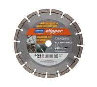Norton Clipper 70184609629 Disque à tronçonner diamanté standard 4 x 4 mm Ø 230 x 22,23 mm