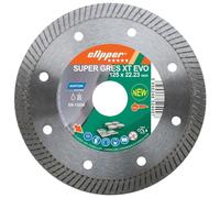 Norton Clipper 70184644760 SuperGresXT Evo Disques diamant 125 x 22,23 mm Gris/Argent