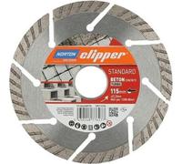 Norton Clipper disque à tronçonner diamanté STANDARD BETON TURBO 115x22,23 mm