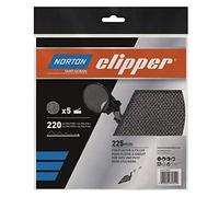 NORTON CLIPPER Lot de 25 disques abrasifs en maille - Diamètre : 225 mm - Grain : 220