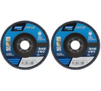 NORTON DISQUE A LAMELLES CONVEXE 125X22 GR.40 (Lot de 2)