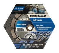 Norton Disque diamant intensif segmenté IHD pour matériaux de construction 125 mm