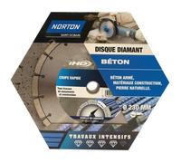 Norton Disque diamant intensif segmenté pour matériaux de construction 230 mm