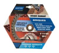 NORTON Disque diamant travaux courants brique 115