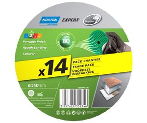 Norton Lot de 14 Disques expert 150 x 18 multi-air Grain 80
