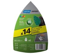 Norton Lot de 14 Patins expert 102 x 152 Grain 80