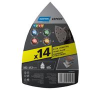 Norton Lot de 14 Patins expert 102 x 152 Grains Assortis