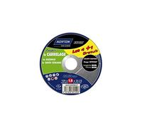 Norton Lot de 4 + 1 Meules carrelage tronçonnage métal 125 x 1,6 x 22,2 mm
