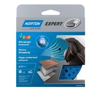 Norton Lot de 5 Disques Pex auto-agrippants expert Diamètre 125 Grain 40 Multi Air