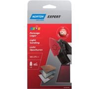 Norton Lot de 5 Patins perfores auto-agrippantes H216 expert 175 x 105 mm Grain 120