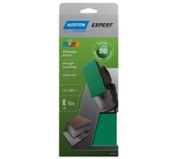 Norton Lot de 8 Patins non perfores expert 115 x 280 mm Grain 80