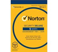 Norton Security Deluxe 5 Appareils / 1 an - Aucun abonnement