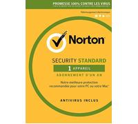 Norton Security Standard | convient pour 1 installation | 12 mois | renouvellement automatique en option