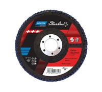 Norton Starline Disque à lamelles en oxyde de zirconium pour meuleuse d’angle, grain 120, Ø 125 mm