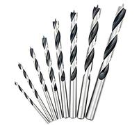 NORTOOLS Set de 8 forets à centrer à pointe (3-10 mm) | Forets à bois HCS à pointe à 3 taillants | Pour bois massif et ébénisterie | Inclus boîte de rangement