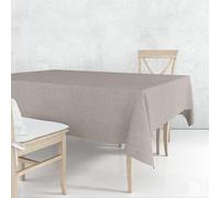 Nortufting Nappe Tissu Coton Enduit - Imperméable, Résistante & Anti Taches - Nappe Déco Élégante, Facile à Nettoyer pour Table Intérieur & Extérieur (Sépia Marron, Ovale 180 x 240 cm)