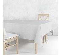 Nortufting Nappe Tissu Coton Enduit - Imperméable, Résistante & Anti Taches - Nappe Déco Élégante, Facile à Nettoyer pour Table Intérieur & Extérieur (Nuage Gris, Rectangle 140 x 250 cm)
