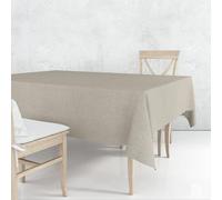 Nortufting Nappe Tissu Coton Enduit - Imperméable, Résistante & Anti Taches - Nappe Déco Élégante, Facile à Nettoyer pour Table Intérieur & Extérieur (Écorce Marron, Ovale 180 x 240 cm)