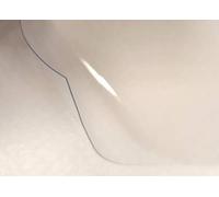 Nortufting Nappe Transparente 0,30 mm d'épaisseur - Largeur 140 cm - Roulé sur Tube (sans Plis) (Ovale 140 x 350 cm)