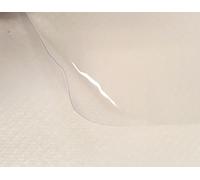 Nortufting Nappe Transparente Fine 0,10 mm d'épaisseur au mètre - Largeur 140 cm - Roulé sur Tube (sans Plis)
