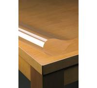 Nortufting Nappe Transparente Ronde/Ovale - 0,20 mm d'épaisseur - Largeur 140 cm - Roulé sur Tube (sans Plis) (Ovale 140 x 350 cm)