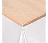 Nortufting Nappe Transparente Ronde/Ovale 0,50 mm d'épaisseur- Largeur 140 cm - Roulé sur Tube (sans Plis) (Ovale 140 x 200 cm)