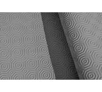 Nortufting Protège Table sous Nappe PVC Gris - Largeur 140 cm - Roulé sur Tube en Carton (sans Plis) (Ovale 140 x 240 cm)