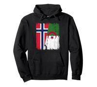 Norvège Algérie Demi Drapeau Norvégien Patrimoine Algérien Sweat à Capuche