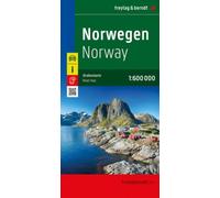 Norvège, carte routière 1:600.000, freytag & berndt