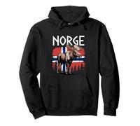 Norvège Élan Norge Faune Nordique Forêt Nature Sauvage Nord Sweat à Capuche