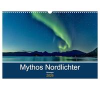 Norvège - Le mythe des aurores boréales, Version française (Calendrier mural 2026 DIN A3 portrait), Calendrier CALVENDO mensuel