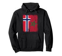 Norvège Maroc Demi Drapeau Norvégien Patrimoine Marocain Sweat à Capuche