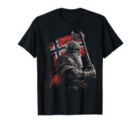 Norvège Viking Drapeau Norvégien Pride Norge Vintage Nordic T-Shirt