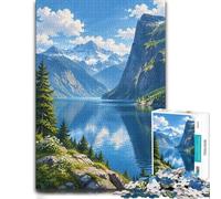Norway Fjord Pixel Art Puzzle 1000pcs (70x50cm) pour Passionnés | Pour les longues séances de puzzle : ce puzzle adulte 1000 pièces associe concentration et détente.