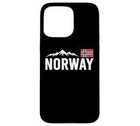 Norway Flag, Outdoor Travel, Ice Hockey Team Mountain Coque pour iPhone 15 Pro Max