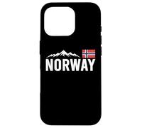 Norway Flag, Outdoor Travel, Ice Hockey Team Mountain Coque pour iPhone 16 Pro