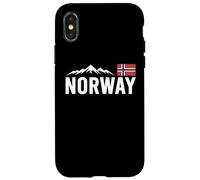 Norway Flag, Outdoor Travel, Ice Hockey Team Mountain Coque pour iPhone X/XS