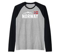 Norway Flag, Outdoor Travel, Ice Hockey Team Mountain Manche Raglan