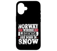 Norway Legends Born in Snow Design pour Norwegian Coque pour iPhone 16
