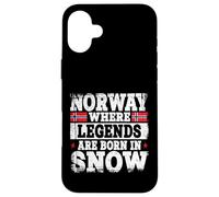 Norway Legends Born in Snow Design pour Norwegian Coque pour iPhone 16 Plus