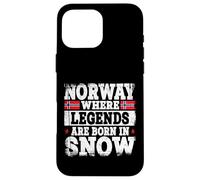 Norway Legends Born in Snow Design pour Norwegian Coque pour iPhone 16 Pro Max