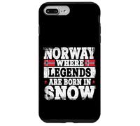 Norway Legends Born in Snow Design pour Norwegian Coque pour iPhone 7 Plus/8 Plus