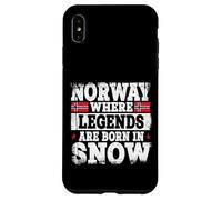 Norway Legends Born in Snow Design pour Norwegian Coque pour iPhone XS Max