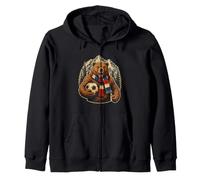 Norway Soccer Bear Mountain Football Supporter Sweat à Capuche