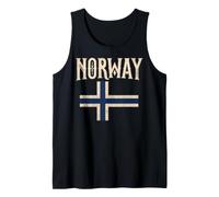Norway with Norwegian Flag Colors. Men, Women & Kids Débardeur